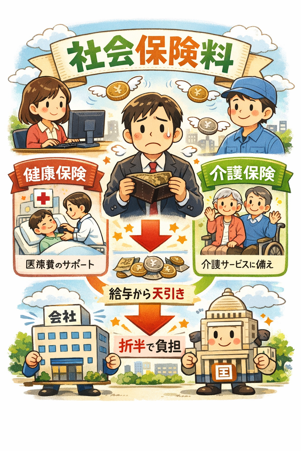 小学生にもわかる『社会保険料』