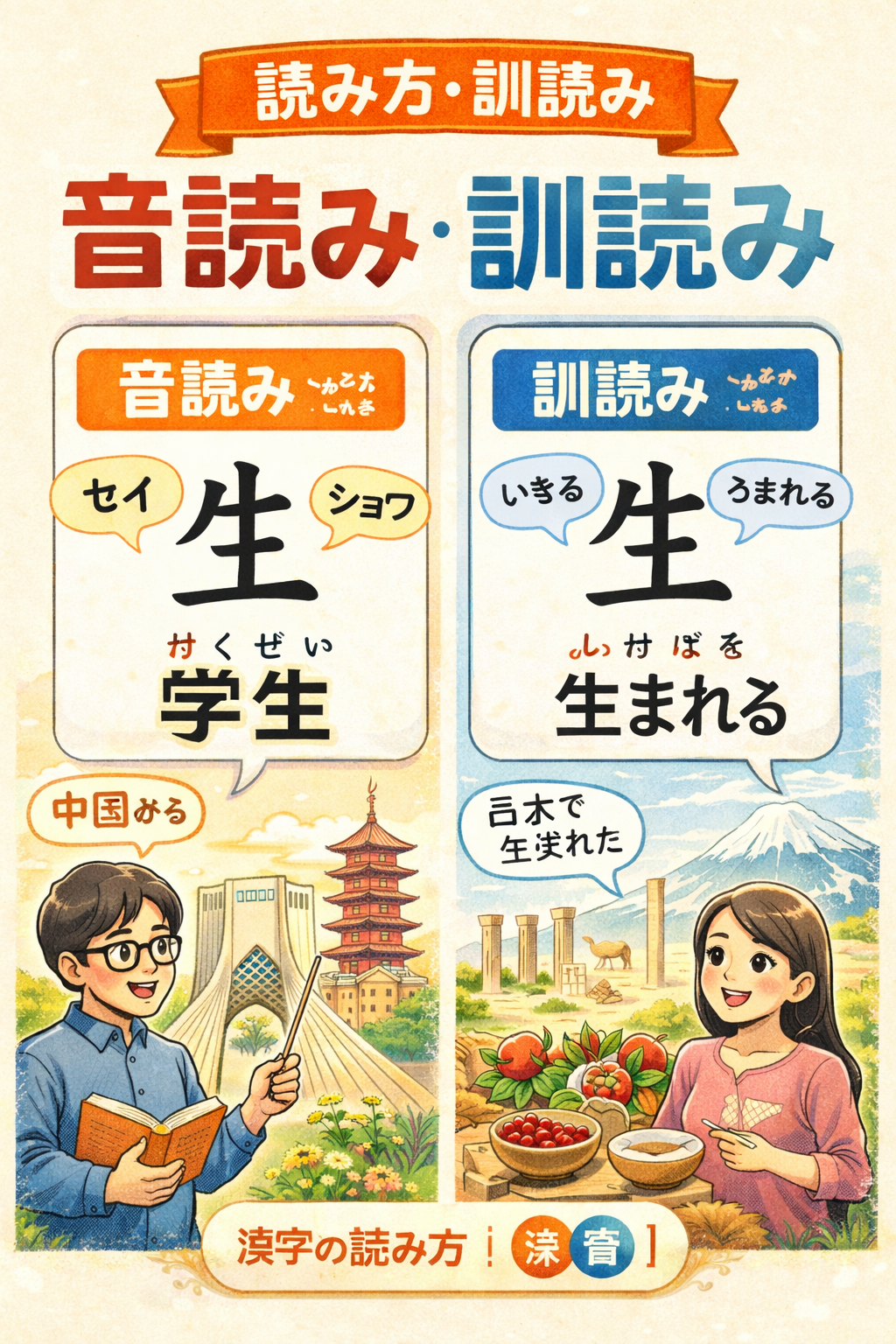 小学生にもわかる『音読み・訓読み』